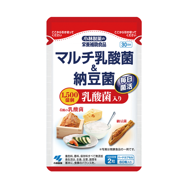 マルチ乳酸菌＆納豆菌 | 小林製薬の通販(健康食品・サプリメント)