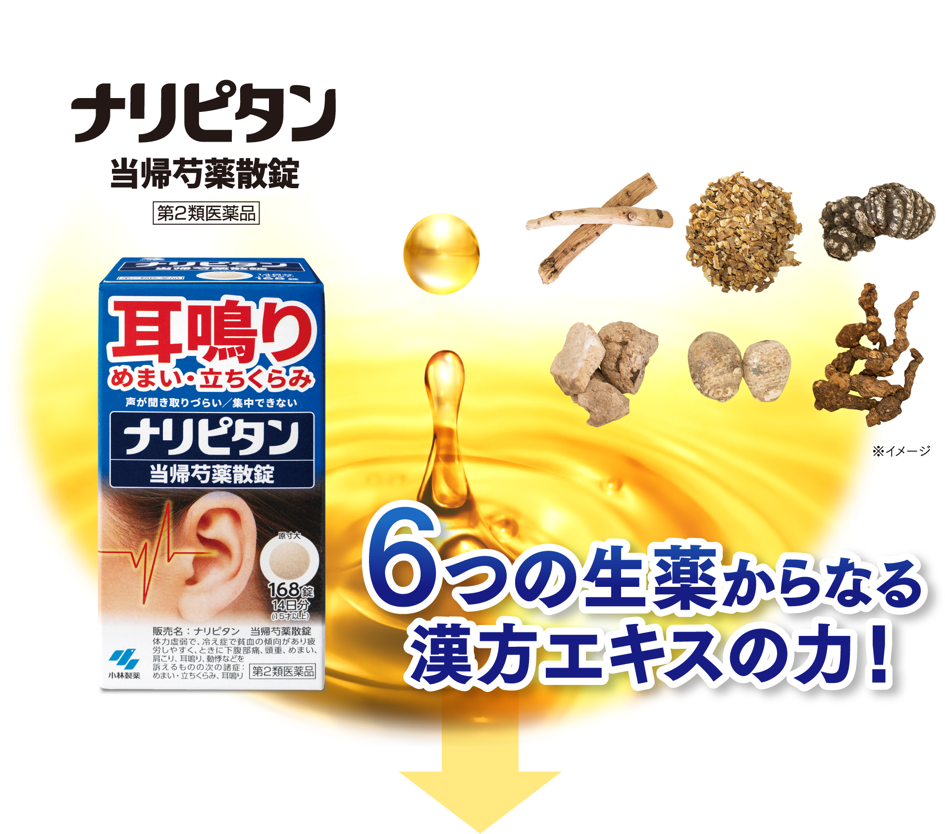 返品送料無料】 耳なり めまい 立ちくらみ 小林製薬 ナリピタン 当帰芍薬散錠 168錠 5個 錠剤 fucoa.cl