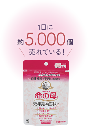 1日に約5,000個売れている！