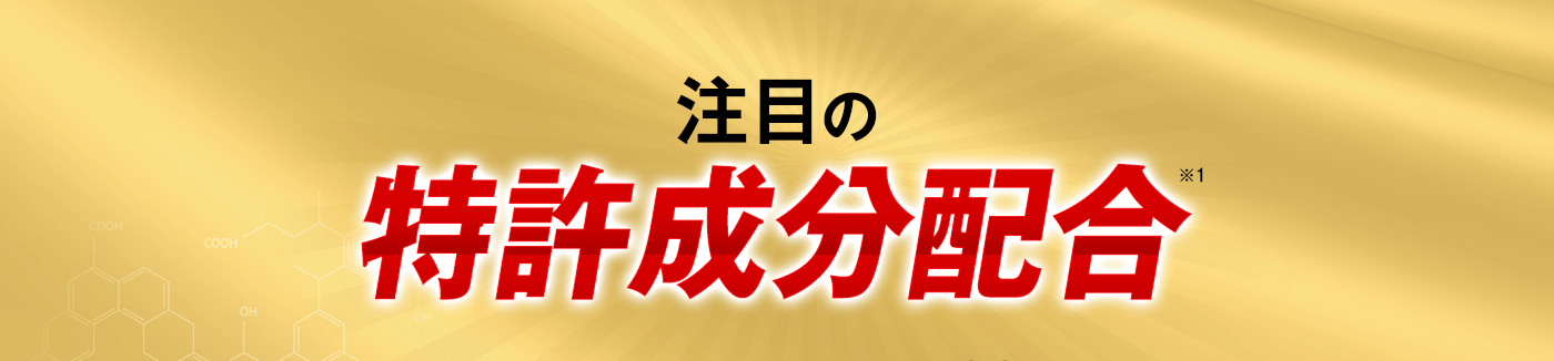 注目の特許成分配合※1