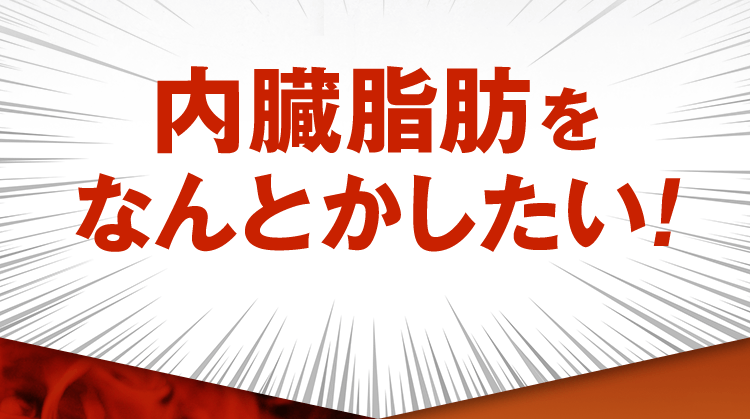 内臓脂肪をなんとかしたい!