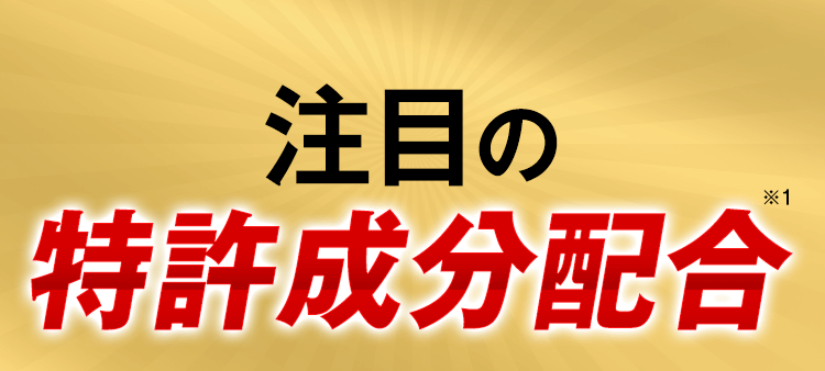 注目の特許成分配合※1